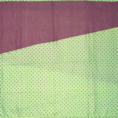 Pink Tussar and Pista Green Printed Kanchi Silk Raising Saree