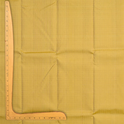 Sandal Kanchi Silk Fabric with Small Zari Checks Design
