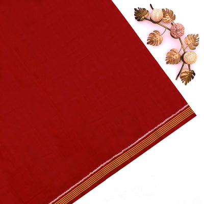 Rust Patola Silk Saree