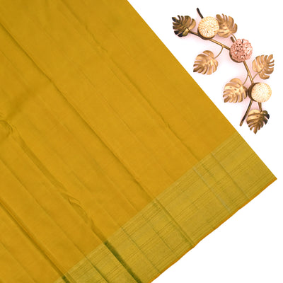 Mint Green Kanchipuram Silk Saree with Floral Creeper Design