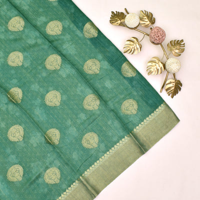 sea-green-tussar-saree-with-blouse