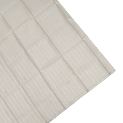 Off White Printed Kanchi Silk Saree with Creeper Design