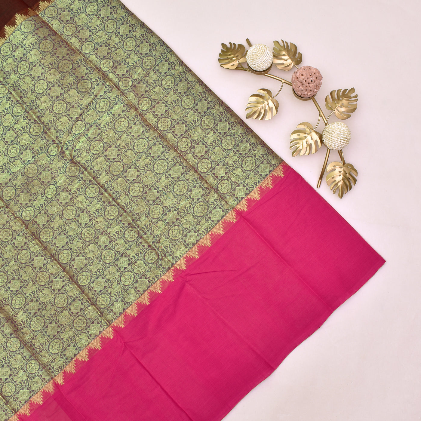 double-shaded-maroon-and-pastel-blue-kanchi-cotton-saree