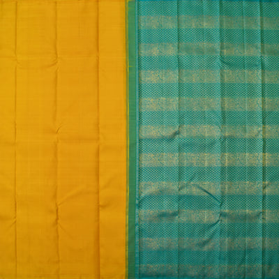 Anandha Dhratshi and Mustard Half and Half Kanchipuram Silk Saree
