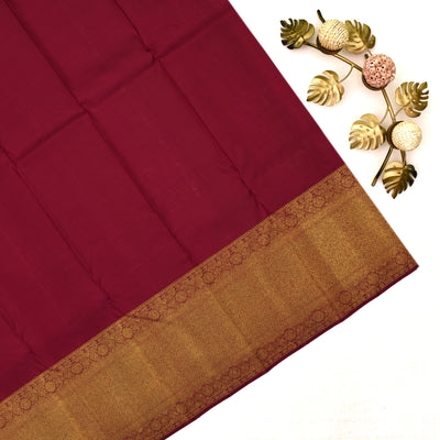 Off White Kanchipuram Silk Saree with Small Kamalam Butta Design