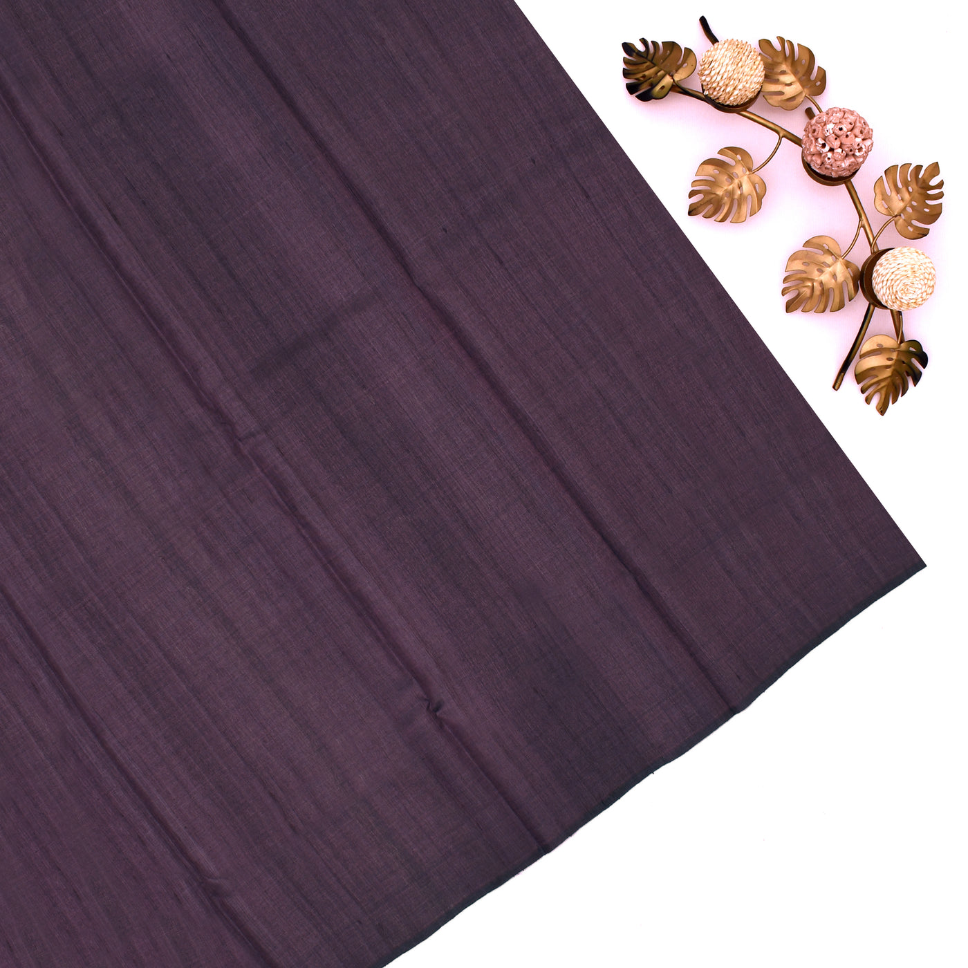 Purple Tussar Silk Saree