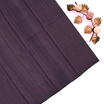 Purple Tussar Silk Saree