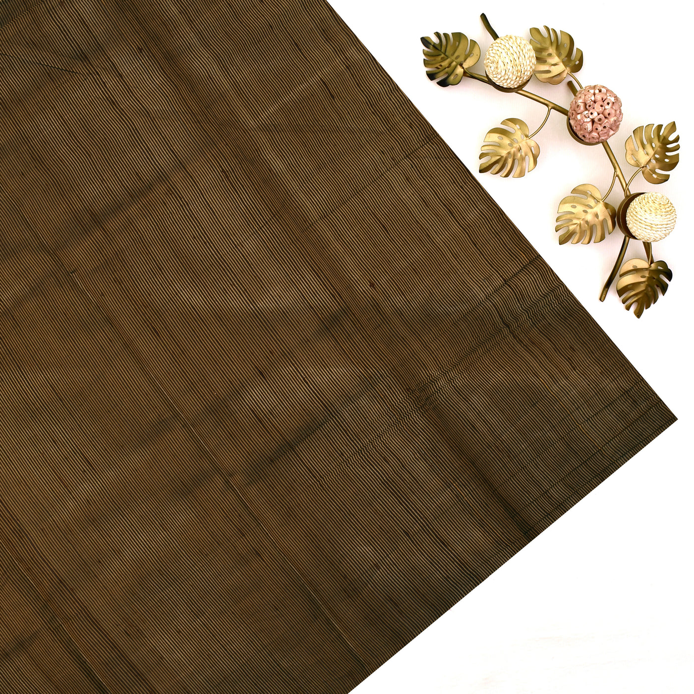 Brown Tussar Silk Saree