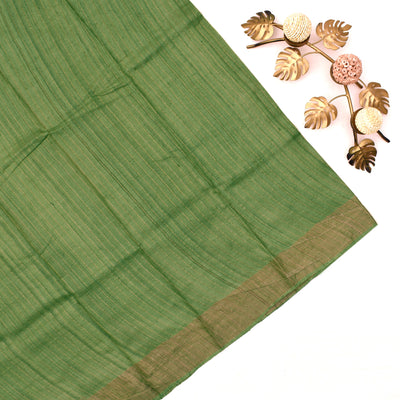 Apple Green Tussar Silk Saree with Kalamkari Printed Design