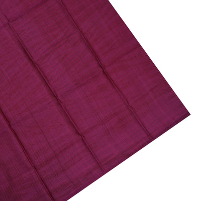 Bluish Grey Pen Kalamkari Silk Saree