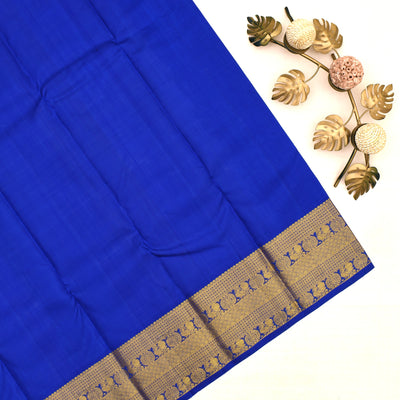 Samaga Green Kanchipuram Silk Saree with Small Thread Checks