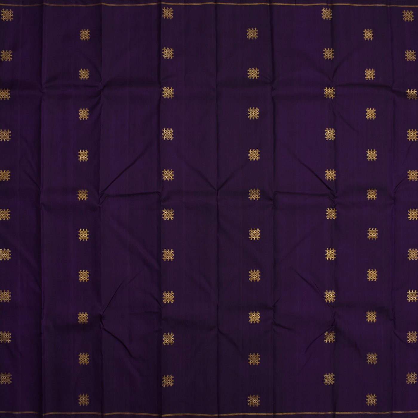 Purple Kanchipuram Silk Saree with Yaanai Utracham Design