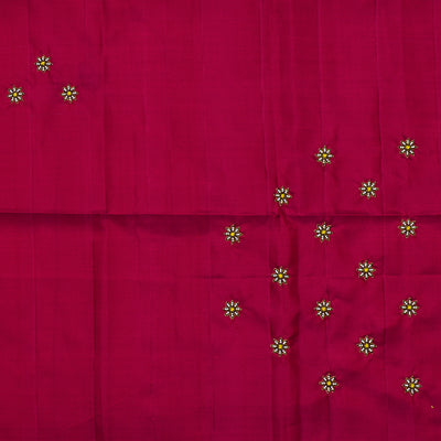 red-embroidered-kanchi-silk-and-mustrad-georgette-half-and-half-saree-with-red-embroidered-blouse