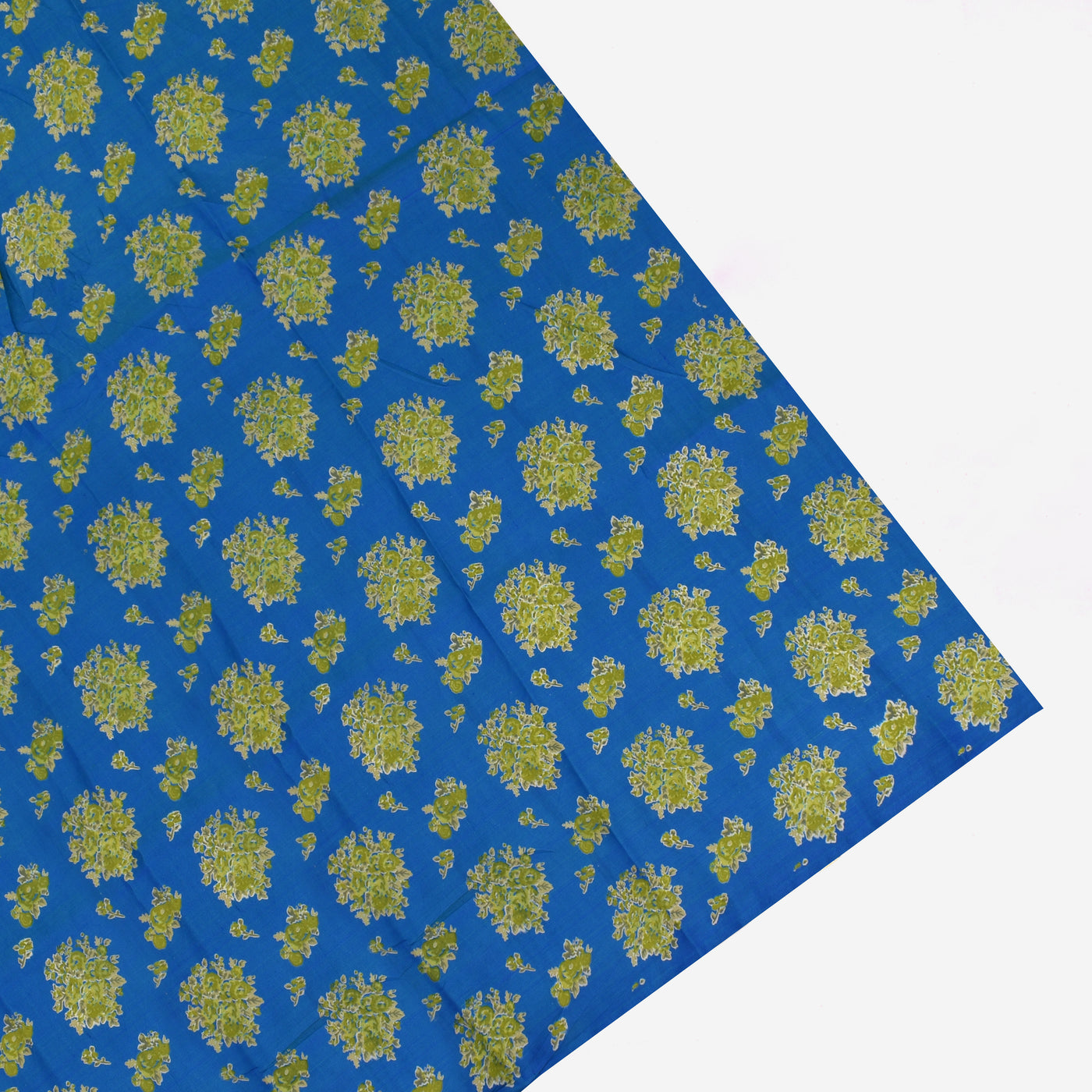 Mustard Kanchi Silk Saree with Silk Printed Tassels and Ms Blue Silk Printed Blouse