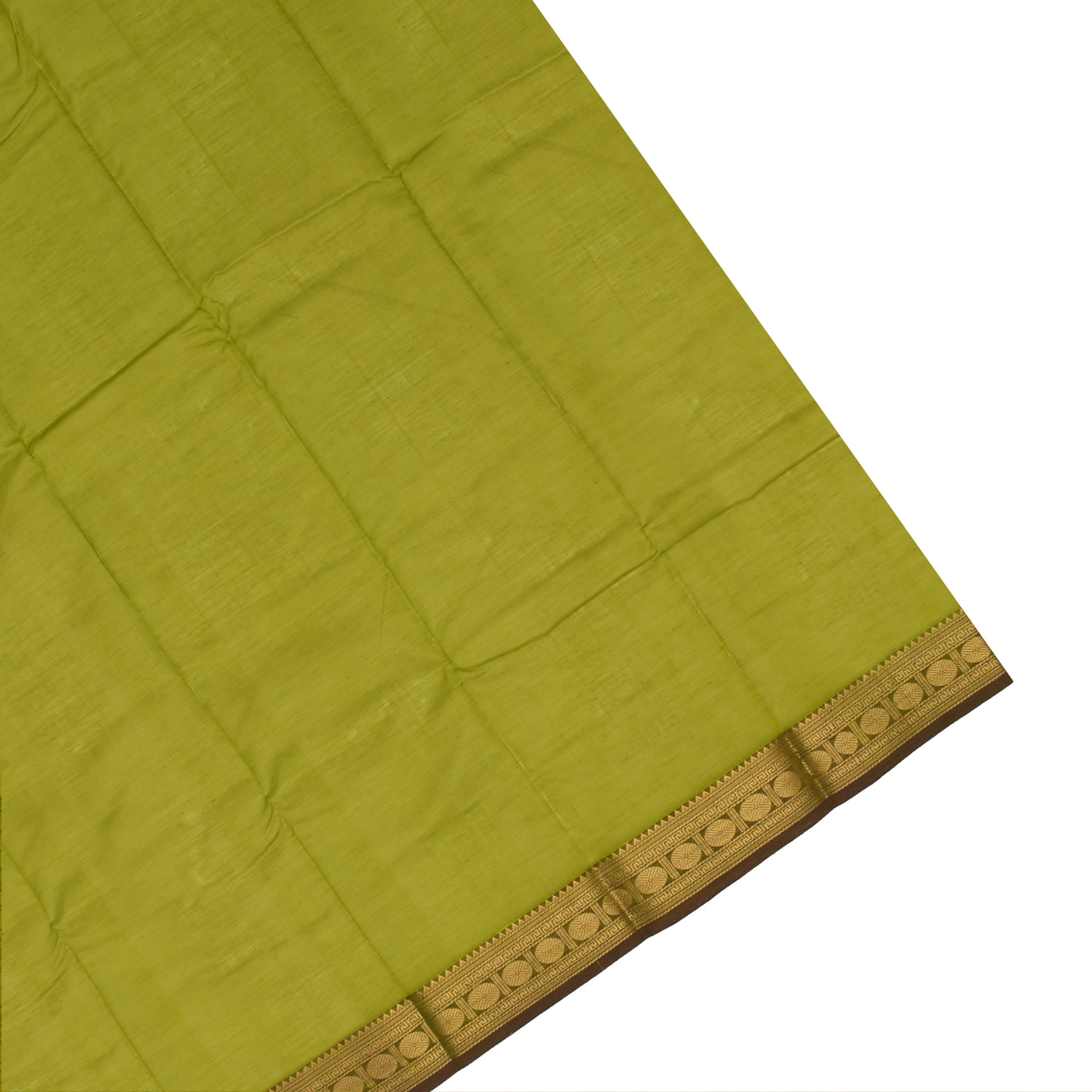 Samanga Green Kanchi Cotton Saree with Kattam Design