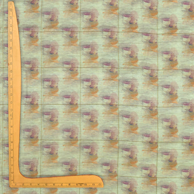 Light Grey Matka Silk Fabric