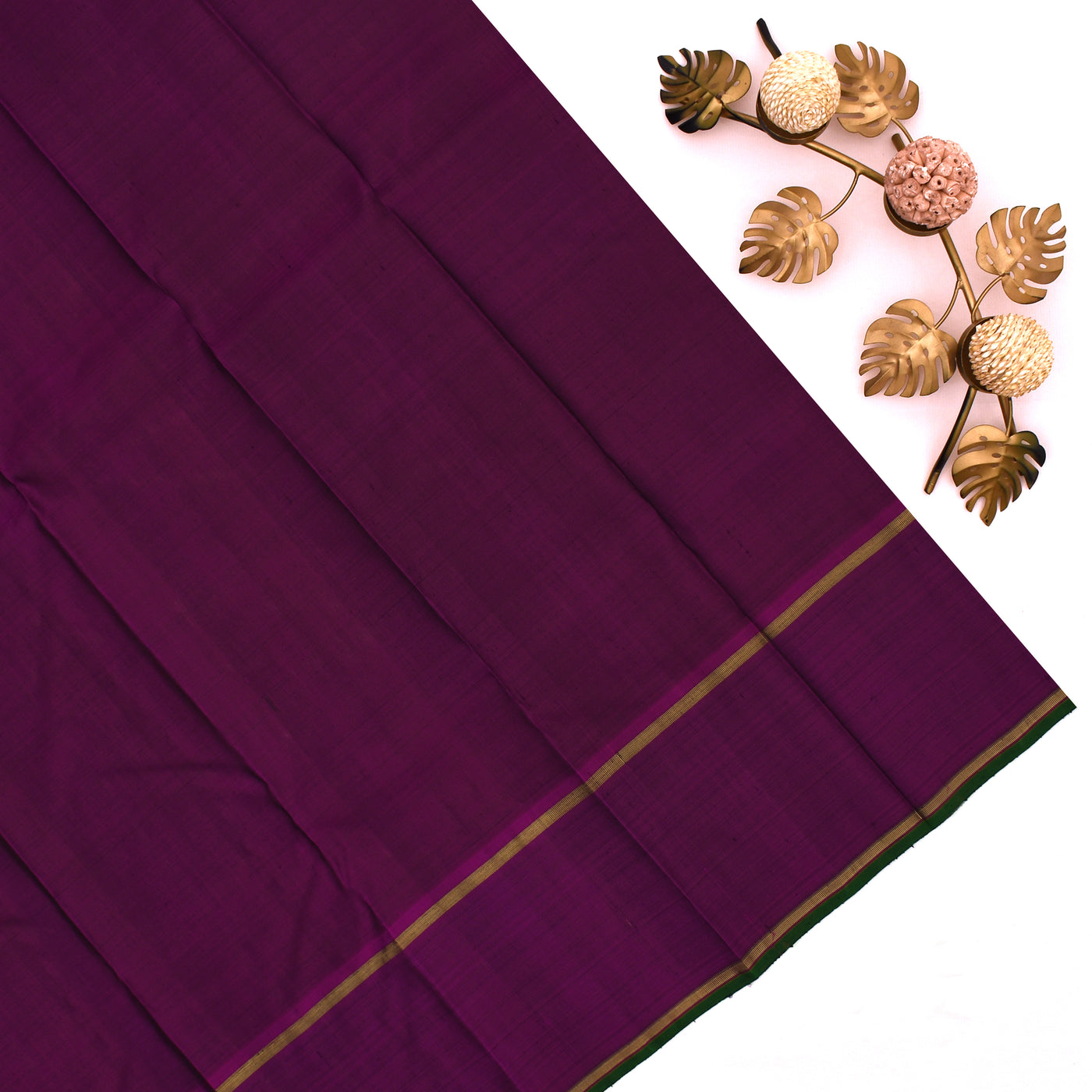 Navy Blue Kanchipuram Silk Saree with Zari Checks Design