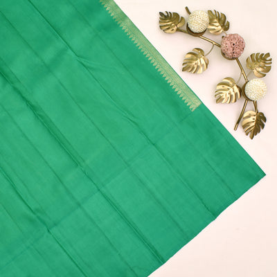 lime-yellow-kanchi-silk-saree-with-turquoise-blue-pallu-and-blouse
