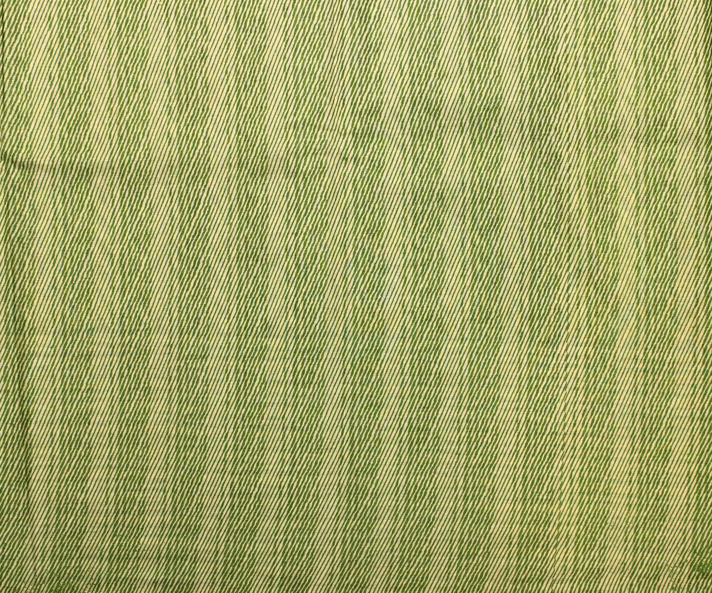 off-white-soft-tussar-saree-with-pastel-green-striped-border-and-blouse